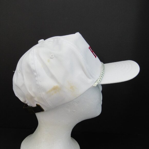 BB&T Embroidered Logo Men's White Wide Brim w/Braid Adj Strap Back Cap Hat - Picture 4 of 9